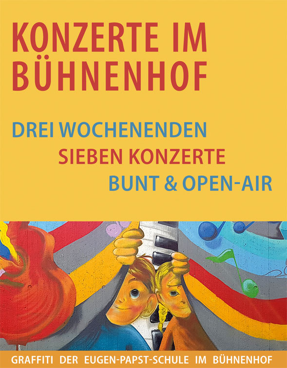 Flyer Konzerte im Bühnenhof