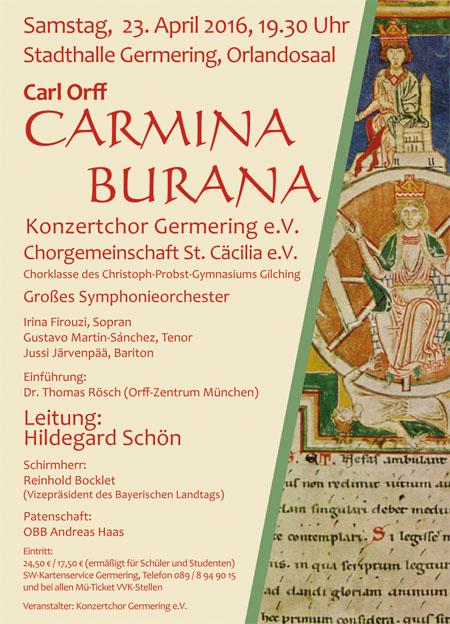Plakat Carmina Burana 2016